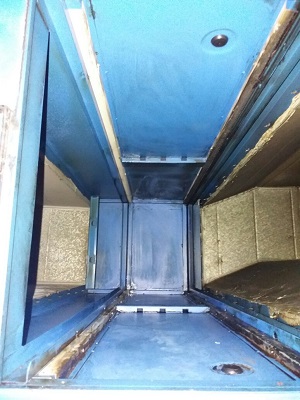 kitchen ducting after cleaning
