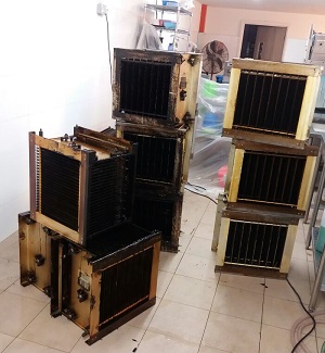 kitchen exhaust filter before cleaning