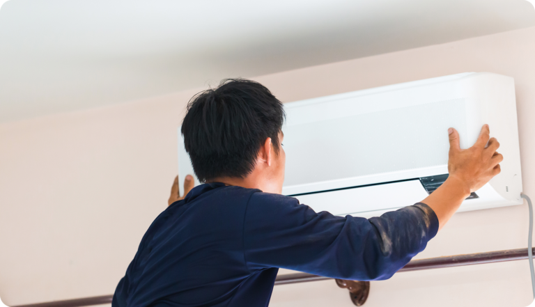 electrician-installing-air-conditioner-unit-technician-man-installing-air-conditioning-client-house-repairman-fixing-air-conditioner-unit-maintenance-repairing-concepts 1